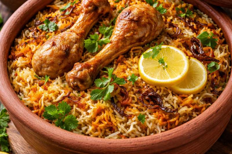 Authentic Clay-Pot Chicken Dum Biryani