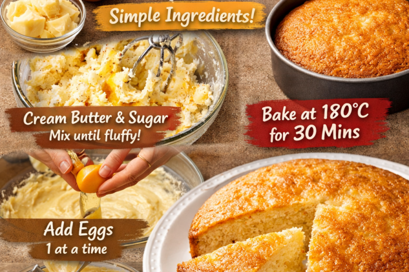 🎂 Basic Vanilla Cake Recipe
