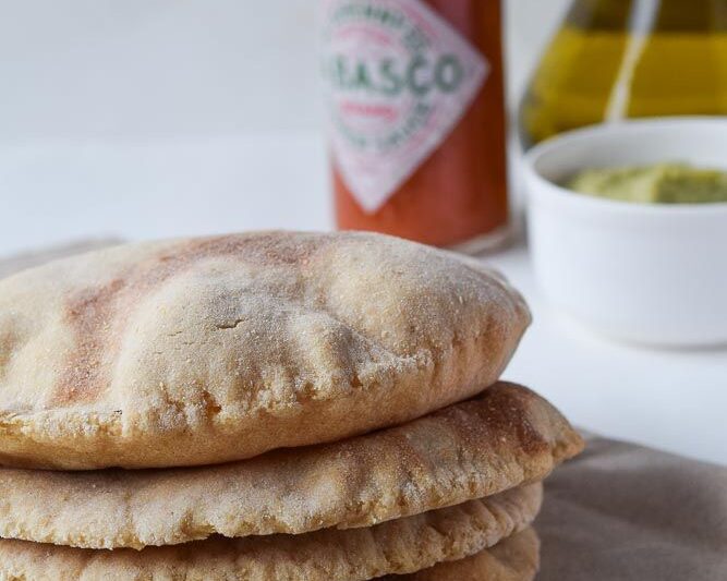 Whole Wheat Shawarma Dough (Pita Bread)