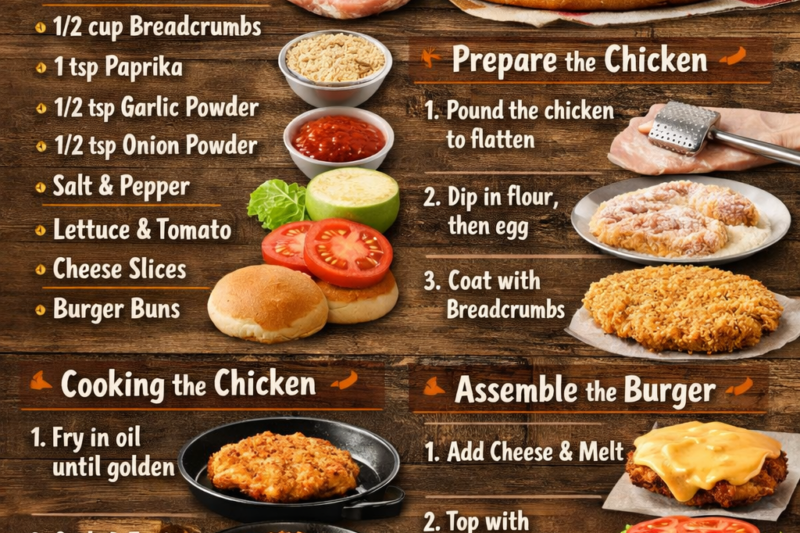 🍔 Chicken Burger Recipe