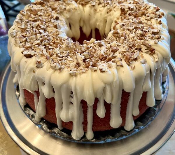 Red Velvet Bundt Cake with Cream Cheese Glaze